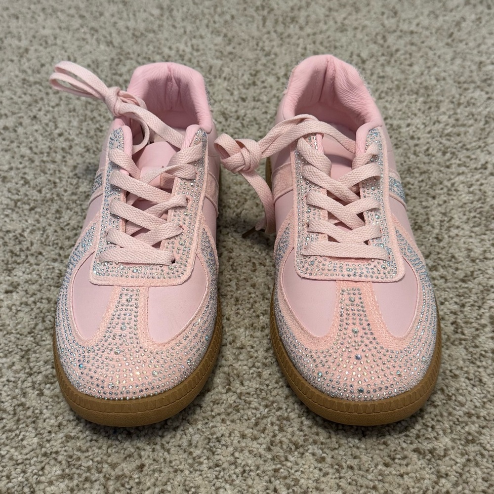 La Sheelah Pink Glitter size 7 shoes new